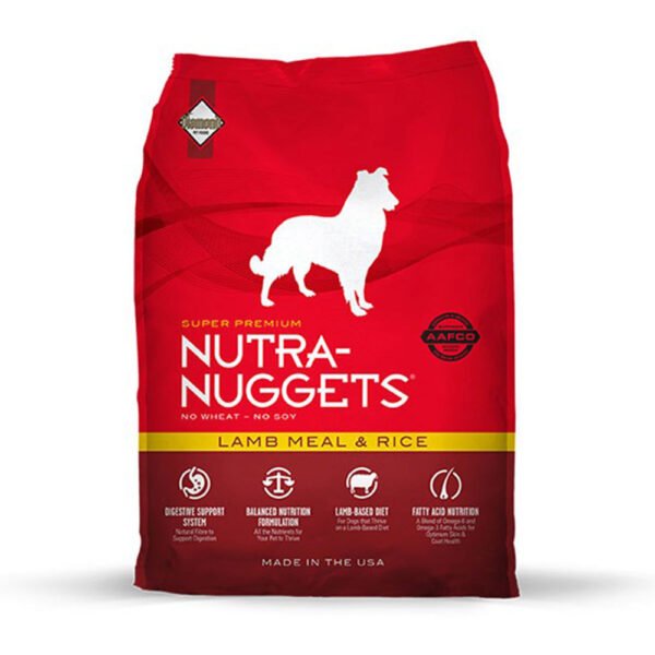 Nutra Nuggets Perro Adulto Sabor Cordero y Arroz 15 kg