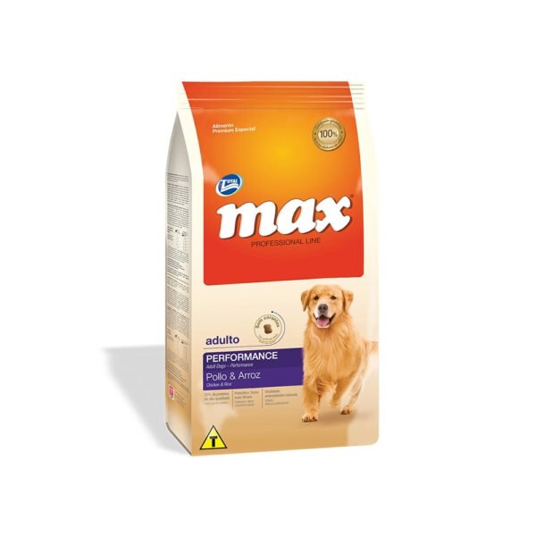 Max Professional Line Performance Perro Adulto Sabor Pollo y Arroz 22 kg