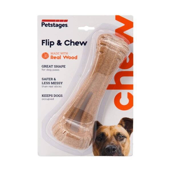 Petstages Perro Doogwood Madera Flip and Chew