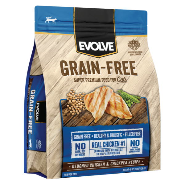 Evolve Grain-Free Gato Pollo y Arroz Integral 1.4 kg