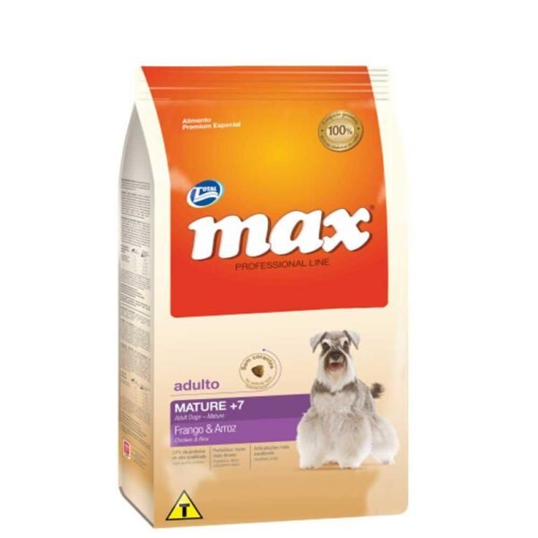 Max Professional Line Perro Adulto Mature +7 Sabor Pollo y Arroz 15 kg
