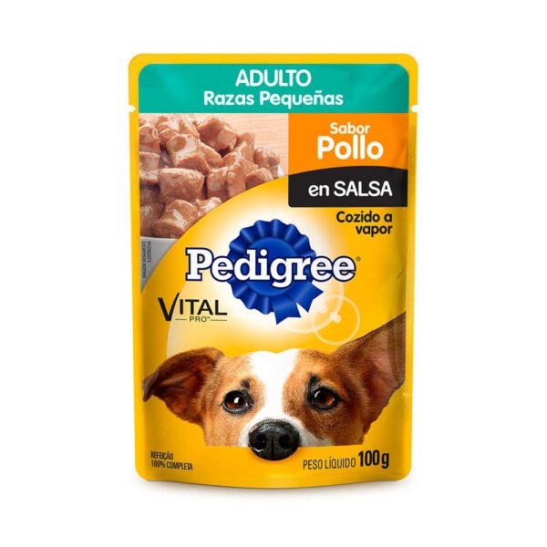 Pedigree Pouch Adulto Raza Pequeña Pollo 100 gr