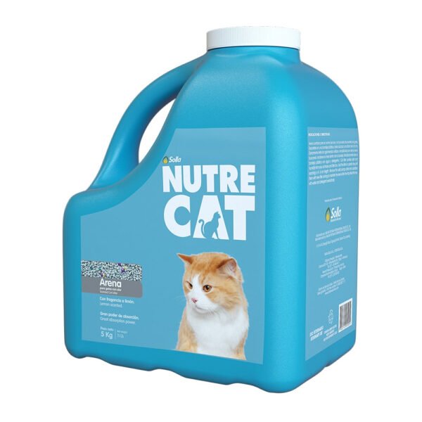 Nutrecat Arena Olor a Limón Contenedor 10 kg