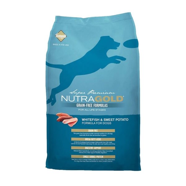 Nutra Gold Perros Libre De Granos Sabor Pescado Blanco & Papa Dulce
