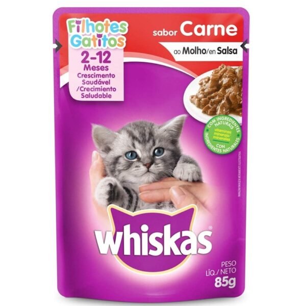 Whiskas Pouch Gatito Sabor Carne 85 gr