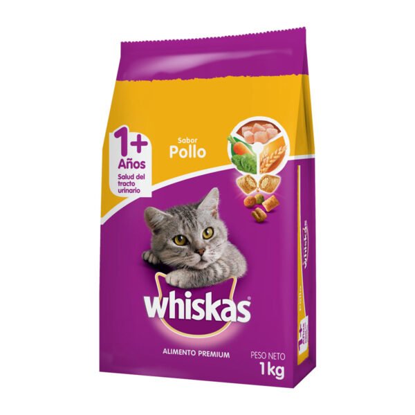 Whiskas Gatos Adultos Sabor Pollo 1.5 Kg