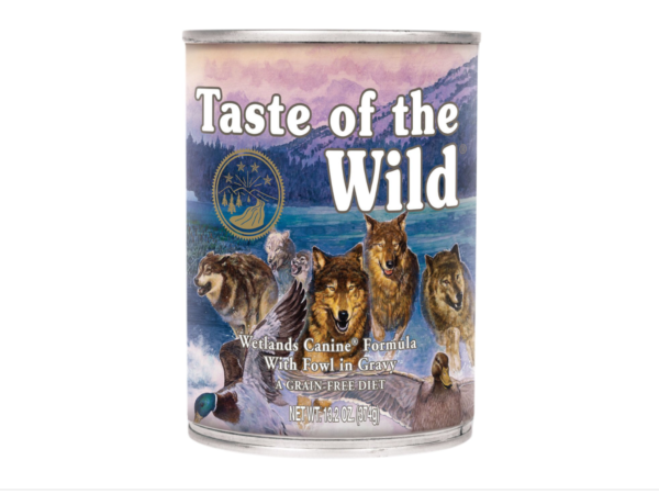 Taste Of The Wild Perros Wetlands Sabor Pato Asado Y Codorniz Lata 374 Gr