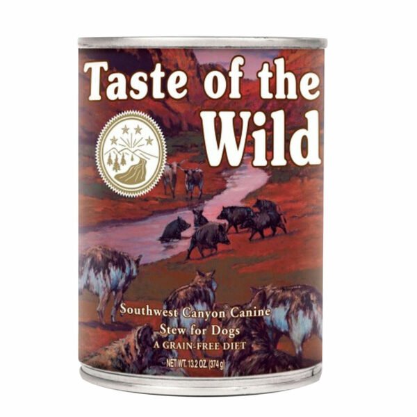 Taste Of The Wild Perros Southwest Canyon Sabor Jabalí Y Cordero Lata 374 Gr