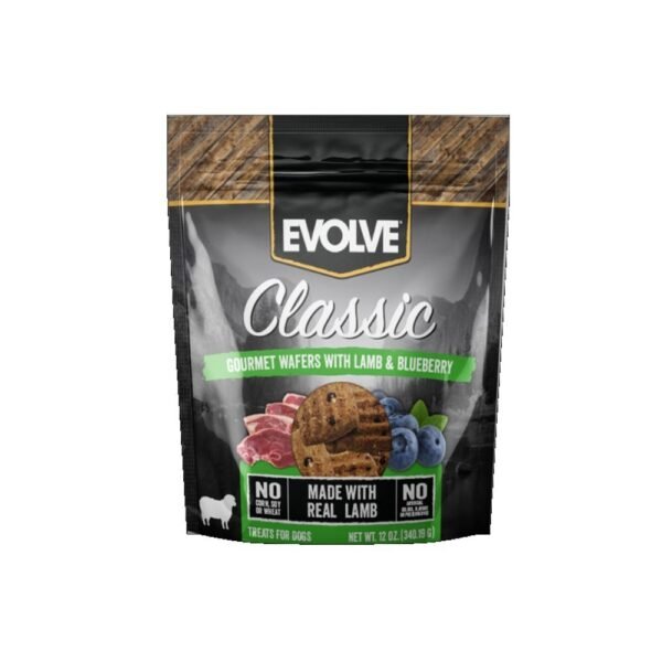 Evolve Perro Snack Wafer Sabor Cordero 340 gr