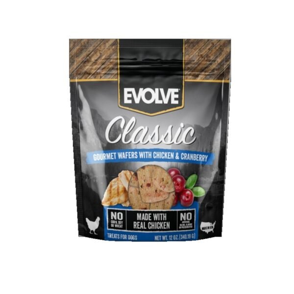 Evolve Perro Snack Wafer Sabor Pollo 340 gr