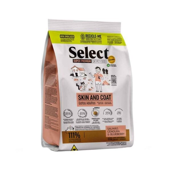 Monello Select Gato Skin & Coat Sabor Salmón, Zanahoria y Arándanos 7 kg