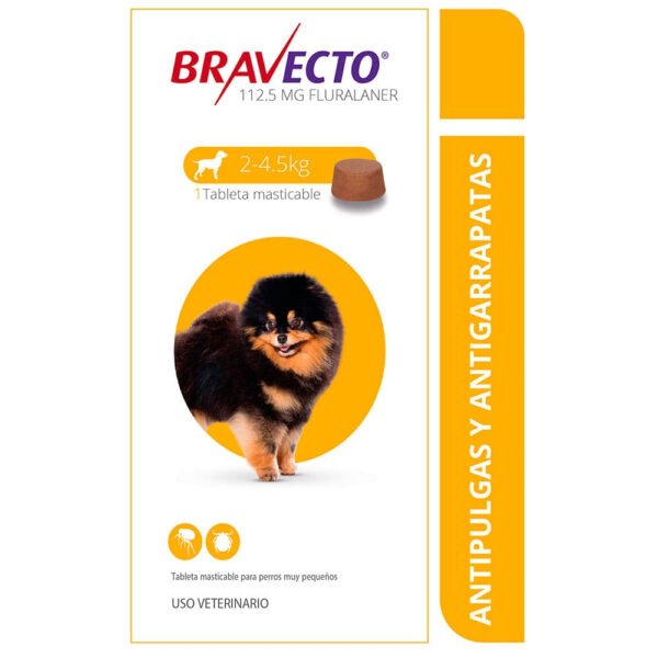 Bravecto Perros 112.5 Mg 1 Tab / 2Kg - 4.5Kg