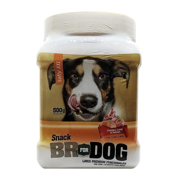 Br For Dog Softy XXL Pollo, Cordero y Salmón Bombonera 500 Gr