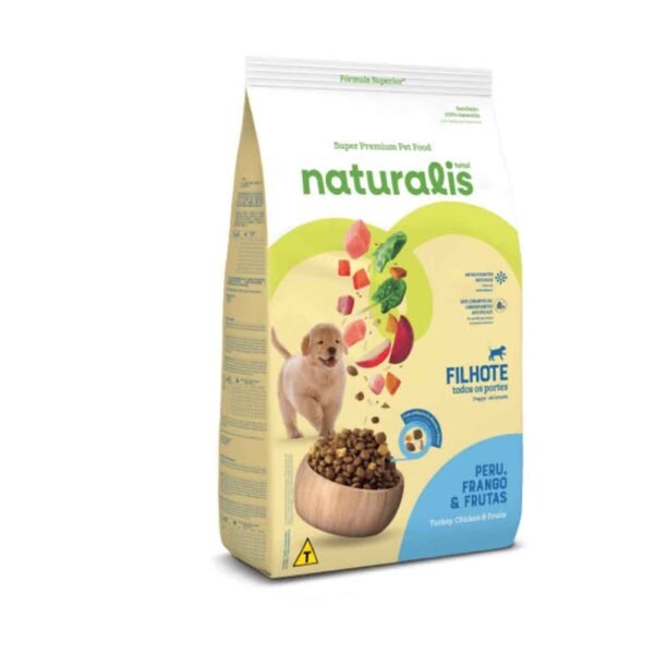 Naturalis Cachorro Sabor Pollo, Pavo, y Frutas 15 kg