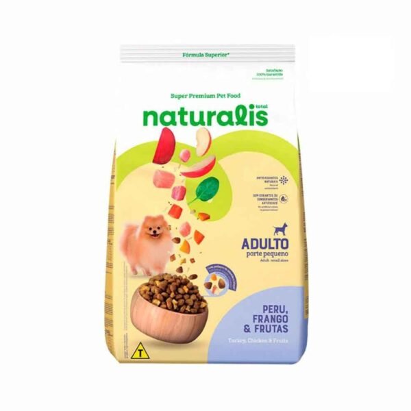Naturalis Perro Raza Pequeña Sabor Pollo, Pavo y Frutas 15 kg