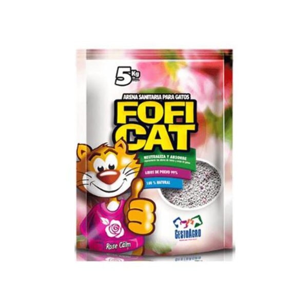 Fofi Cat Arena Fragancia Rosas 5 kg