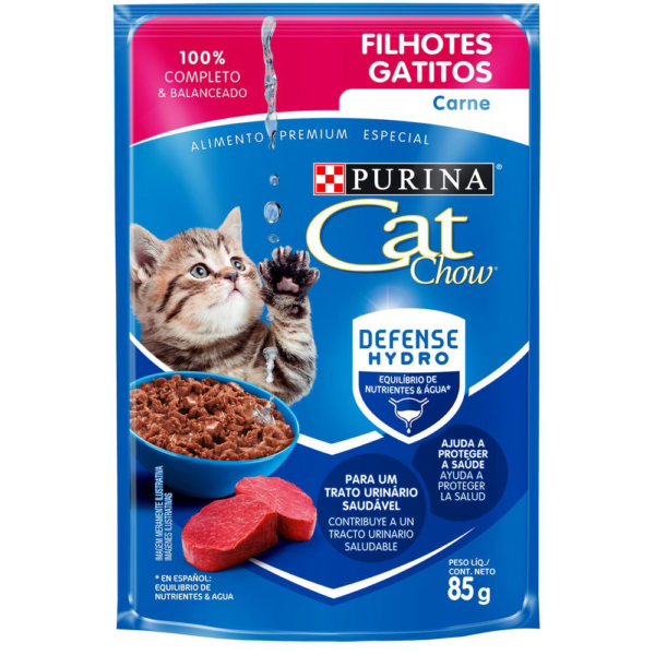 Cat Chow Gatitos Carne 85 gr