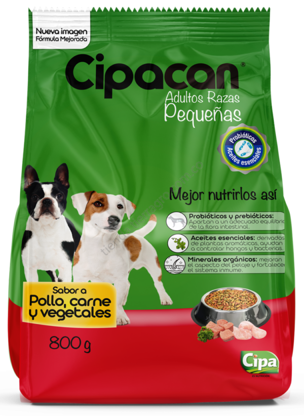 Cipacan Razas Pequeñas Sabor Pollo, Carne y Vegetales 10 kg
