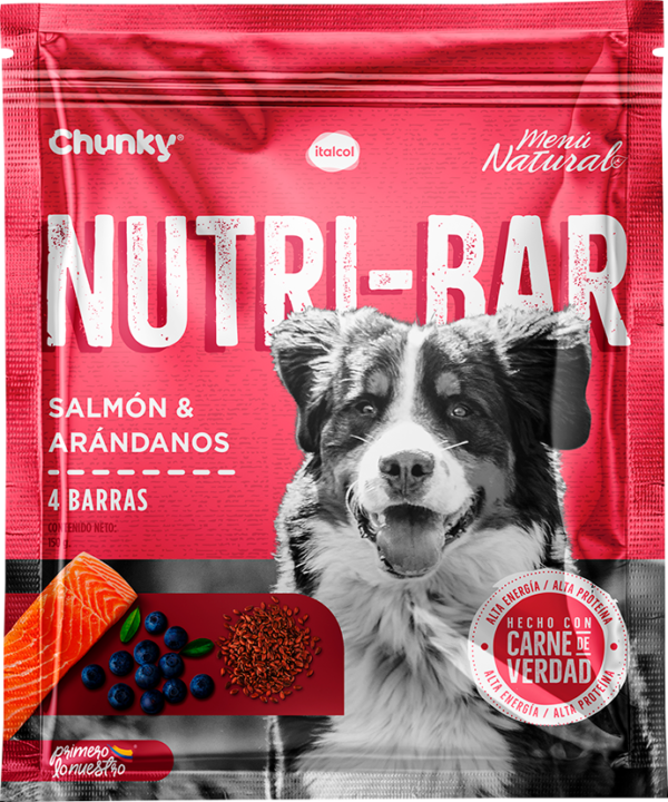 Chunky Perros Nutri-Bar Salmón y Arándanos 150 gr