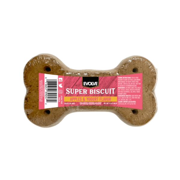 Evolve Perro Snack Galleta Hueso Sabor Manzana & Yogur 99 Gr