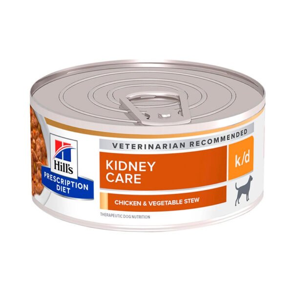 Hills Prescription Diet Perro Kidney Care k/d Lata Estofado Pollo y Vegetales 5.5 oz