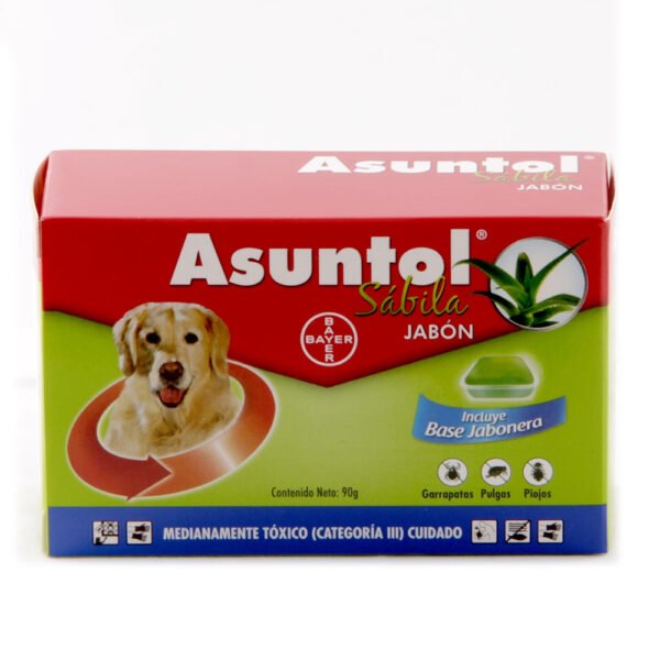 Asuntol Jabón Antipulgas Perro Sábila 90 gr