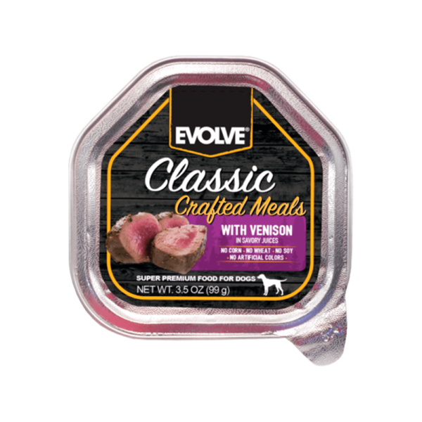 Evolve Perros Bandeja Sabor Venado 99 gr