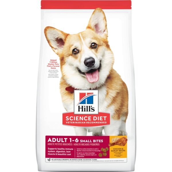Hills Science Diet Adult Small Bites 1-6 Chicken & Barley Recipe 15 lb