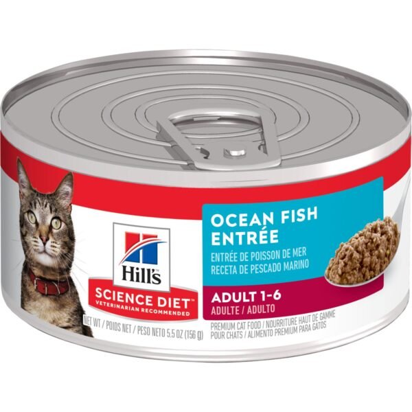 Hills Science Diet Gato Adulto Lata Pescado Marino Entrée 156 Gr
