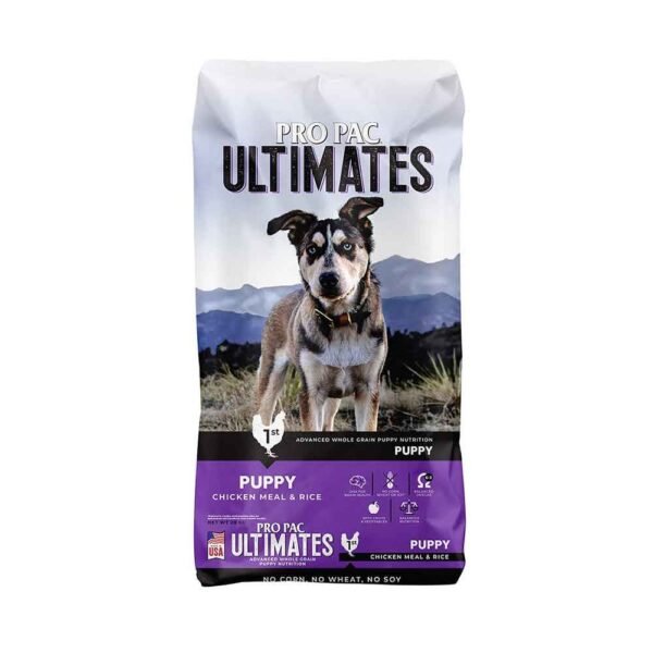 Pro Pac Ultimates Cachorro Raza Grande Pollo y Arroz Integral 20 kg