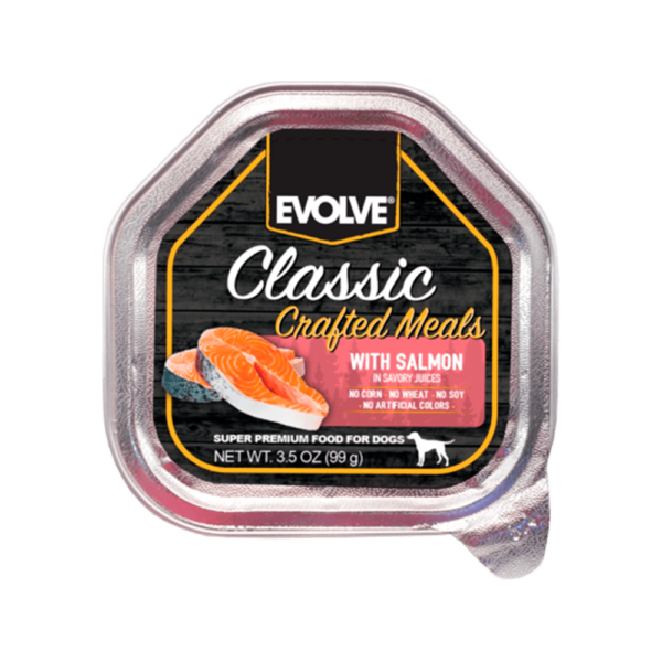Evolve Perros Bandeja Sabor Salmón 99 gr