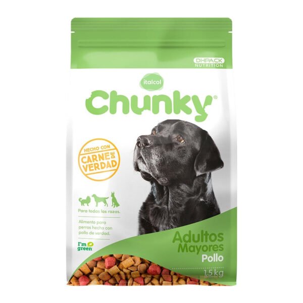 Chunky Perro Adulto Mayor Sabor Pollo 12 kg