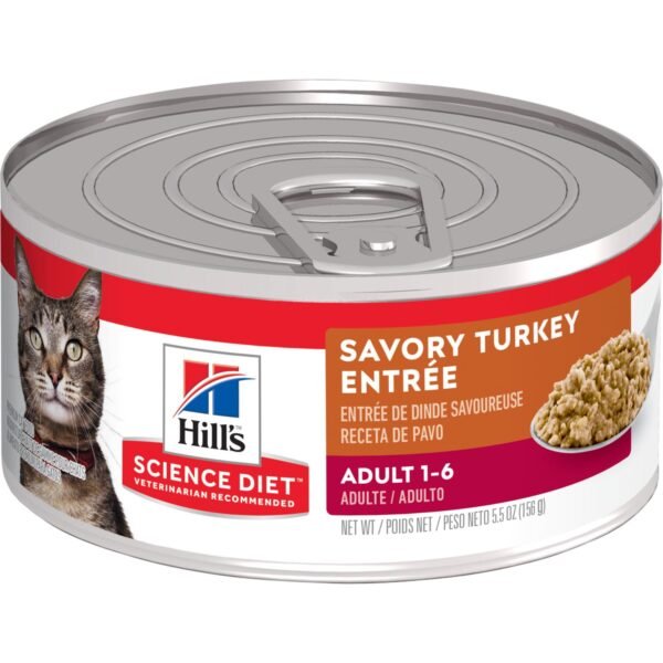 Hills Science Diet Gato Adulto Lata Savory Turkey Entrée 5.5 oz