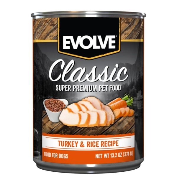 Evolve Lata Perro Sabor Pavo 374 gr