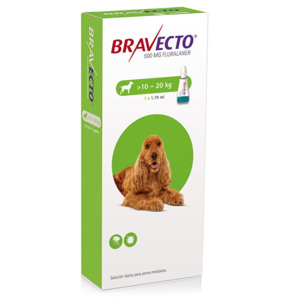 Bravecto️ Perros 500 Mg 1 Pipeta / 10Kg - 20Kg