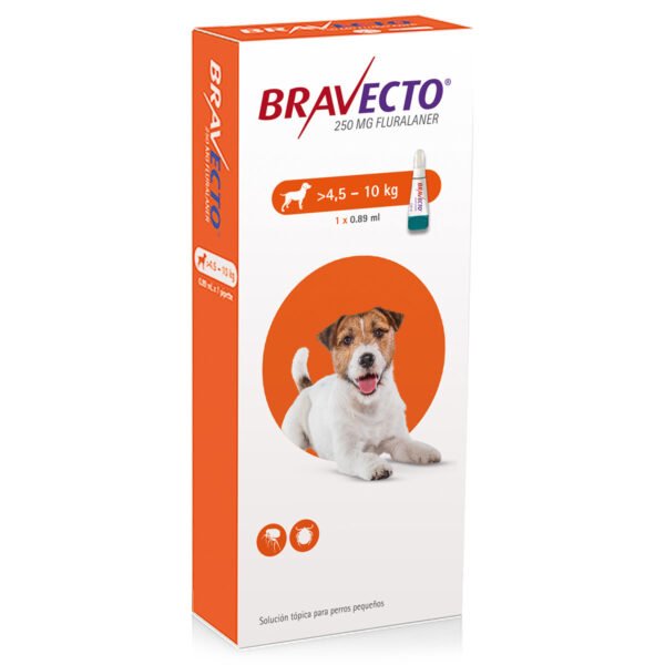 Bravecto️ Perros 250 Mg 1 Pipeta / 4.5Kg - 10Kg