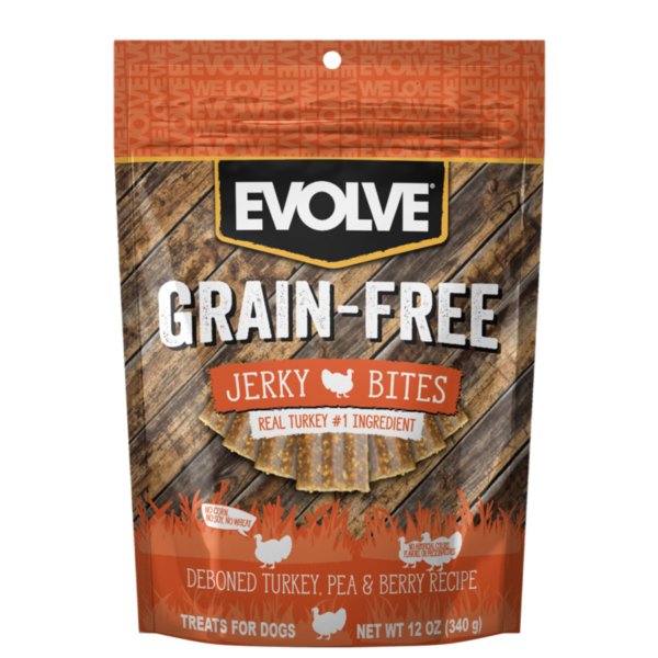 Evolve Perro Grain-Free Snack Sabor Pavo 340 gr