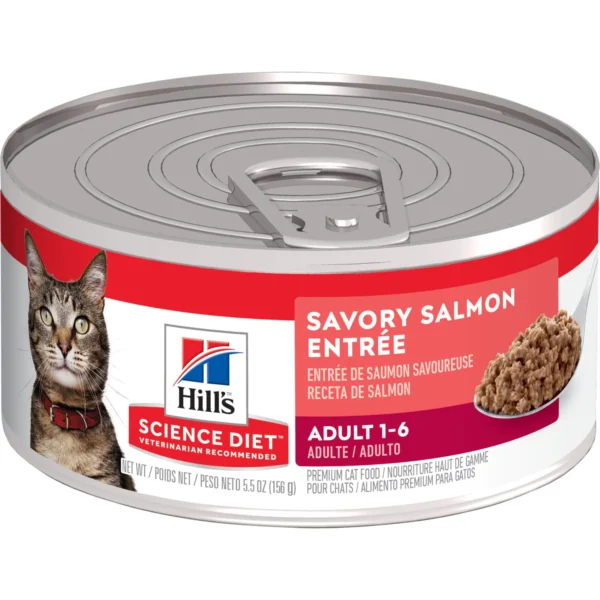 Hills Science Diet Gato Adulto Lata Salmón Entrée 5.5 oz