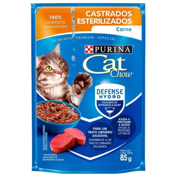Cat Chow Esterilizados Carne 85 gr