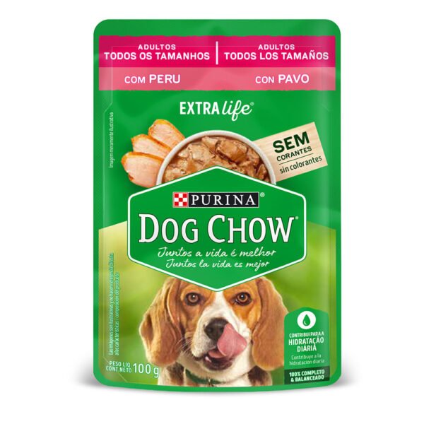 Dog Chow Pouch Todos Los Tamaños Pavo 100 gr