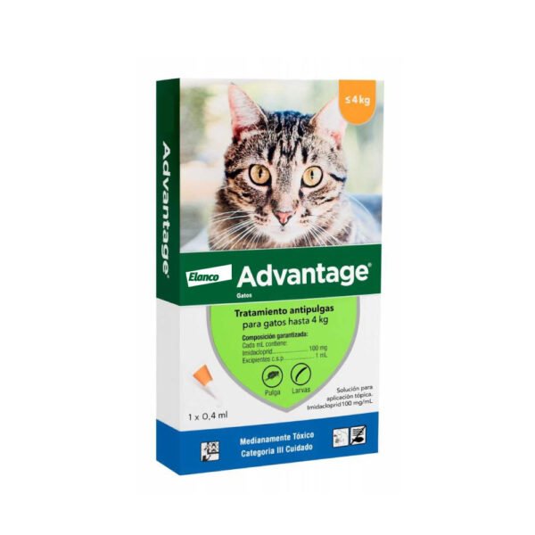 Advantage Antipulgas para gatos (de 0 a 4 Kg) Pipeta por 0.4 ml