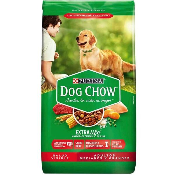 Dog Chow Salud Visible Adulto Mediano y Grande 22.7 kg