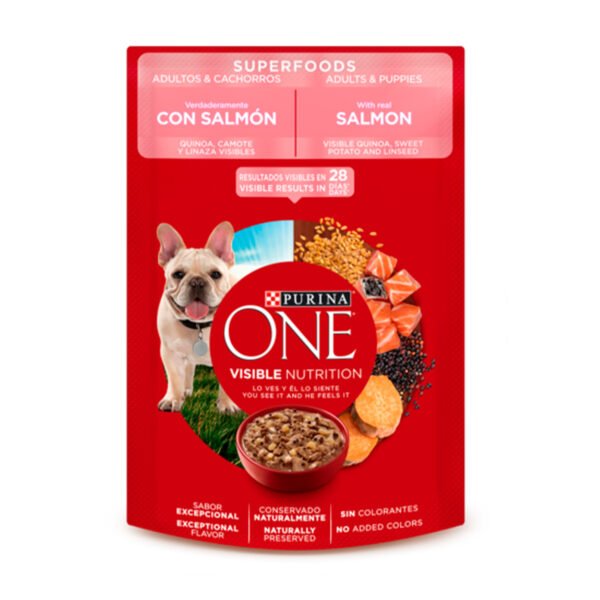 One Pouch Perro Superfoods Salmón Adulto y Cachorro 85 gr
