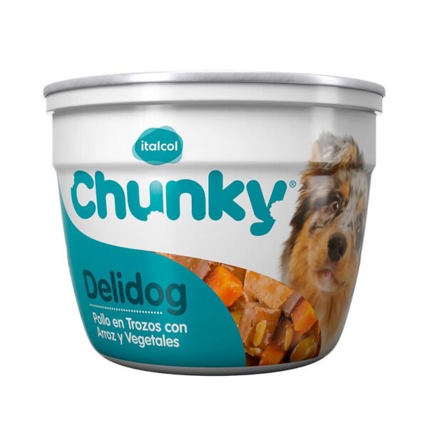 Chunky Delidog Pote Trozos de Pollo, Arroz y Vegetales 310 gr