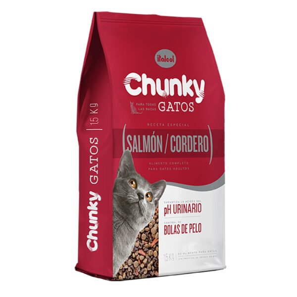 Chunky Gato Sabor Salmón y Cordero 8 kg