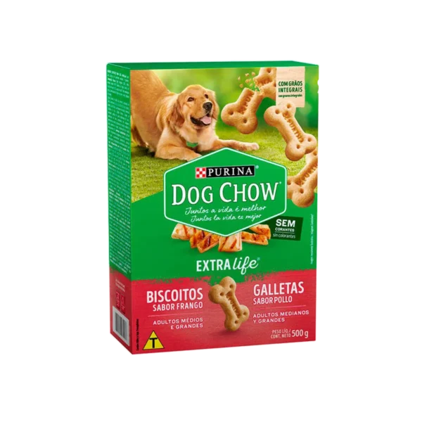 Dog Chow Galletas Adulto Mediano y Grande 500 gr