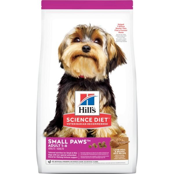 Hills Science Diet Small Paws Adult Cordero y Arroz Integral 15.5 lb