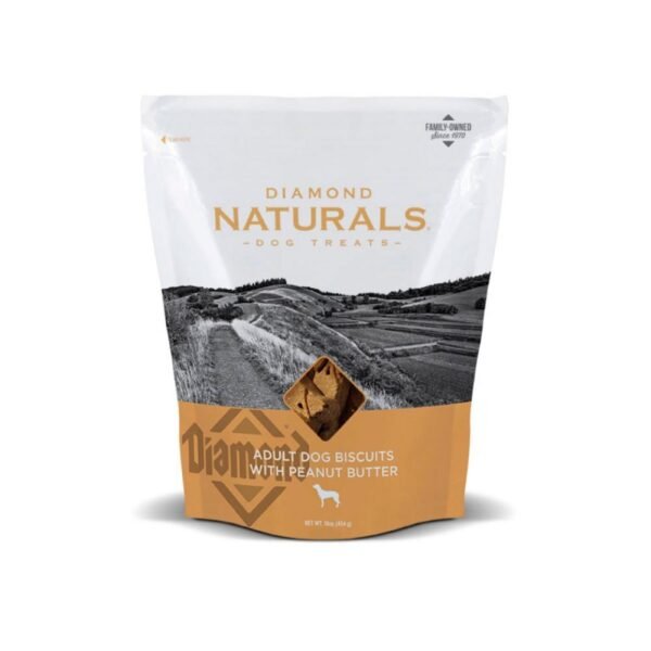 Diamond Naturals Perros Galletas De Mantequilla de Maní 16 Oz