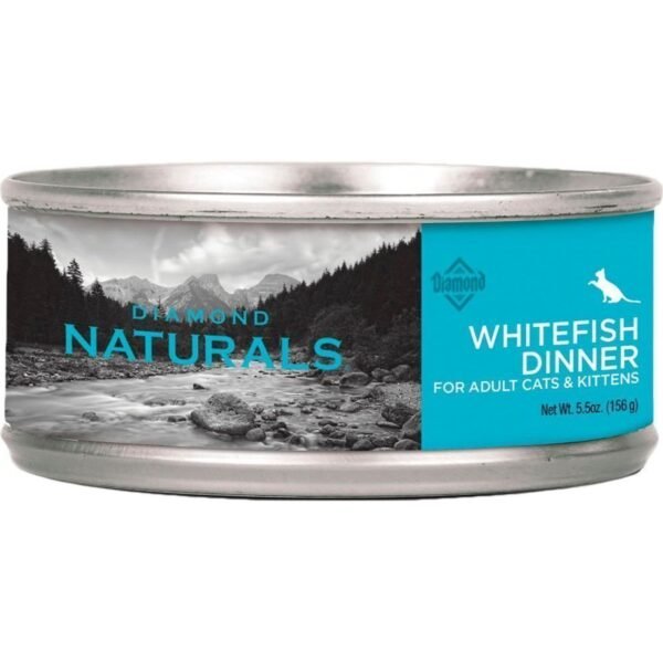 Diamond Naturals Dinner Lata Pescado Blanco Gatos/Gatitos 156 Gr