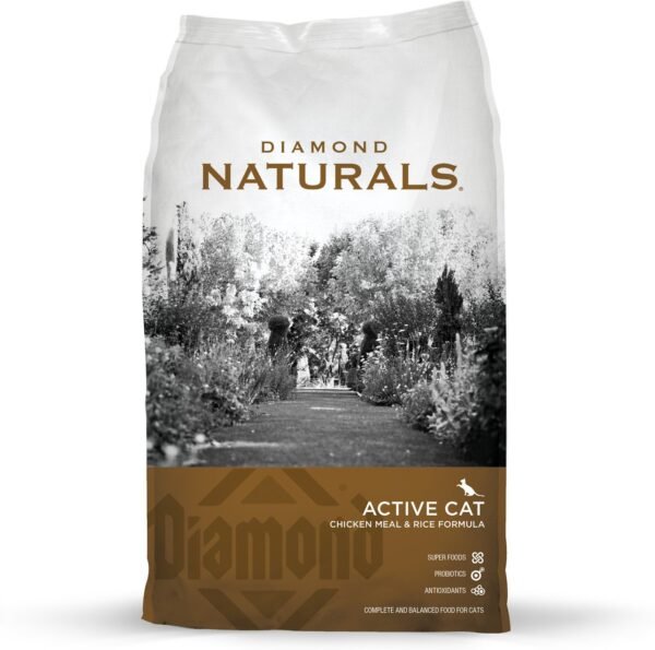 Diamond Naturals Gato Activo Sabor Pollo y Arroz 18 lb